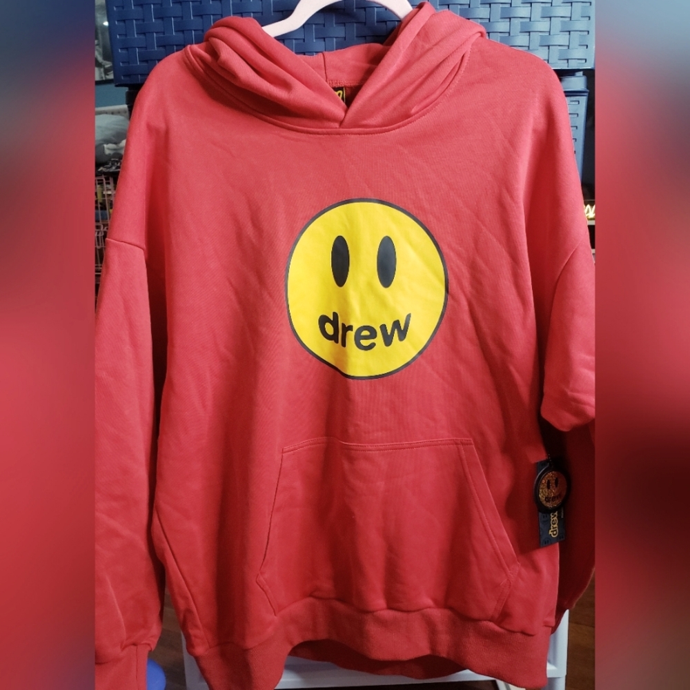 Drew House Red Hoodie Mens Size Large NWT